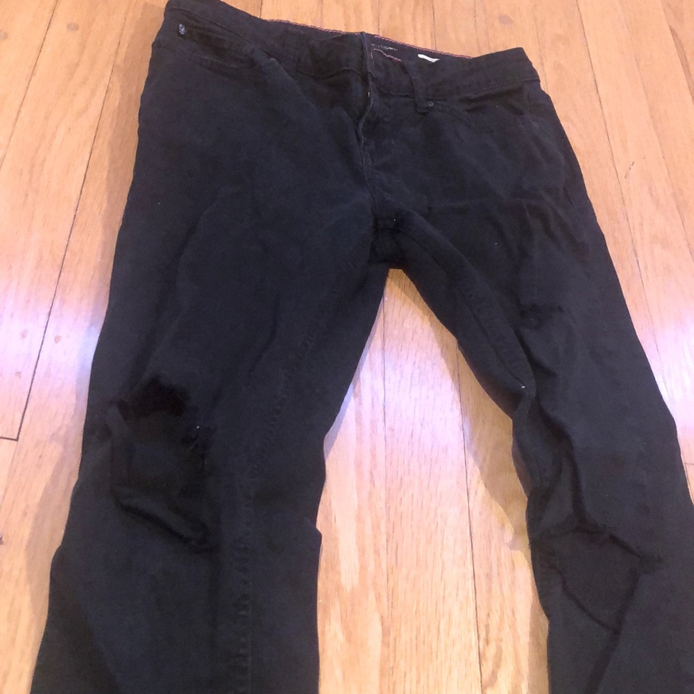 Black Ripped Low-waisted Lovesick Skinny Jeans